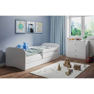 Lit Babydreams avec matelas et tiroir - Kocot Kids - 70 x 140 cm - Blanc