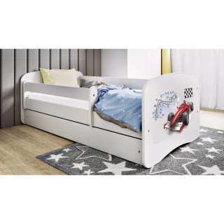 Lit Babydreams Formule 1 avec tiroir - Kocot Kids - 70 x 140 cm - Blanc