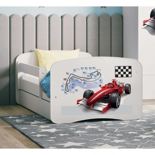 Lit Babydreams Formule 1 avec tiroir - Kocot Kids - 70 x 140 cm - Blanc