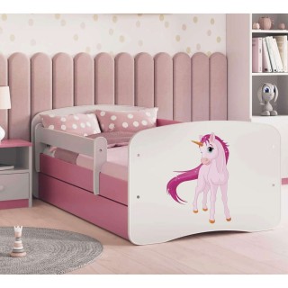 Lit Babydreams Licorne avec matelas - Kocot Kids - 70 x 140 cm - Rose