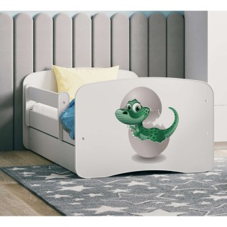 Lit Babydreams Dino avec matelas - Kocot Kids - 70 x 140 cm - Blanc