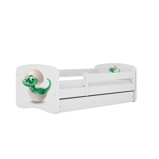 Lit Babydreams Dino avec tiroir - Kocot Kids - 70 x 140 cm - Blanc