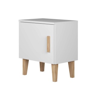 Table de chevet Kubi - Kocot Kids - L. 50 x H. 56 cm - Blanc