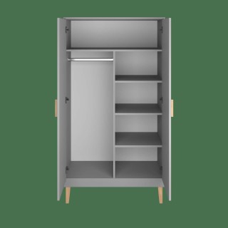 Armoire Kubi - Kocot Kids - L. 100 x H. 184 cm - Gris