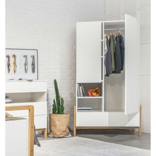 Armoire Victor - Kocot Kids - L. 100 x H. 180 cm - Blanc