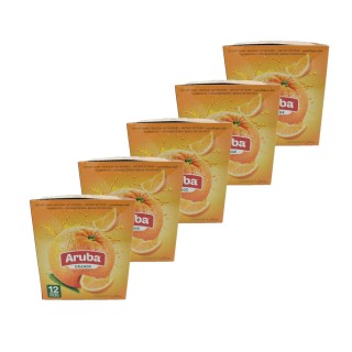 Lot 5x Boisson instantanée arôme orange - 12 x 30g - Boîte 1,8kg