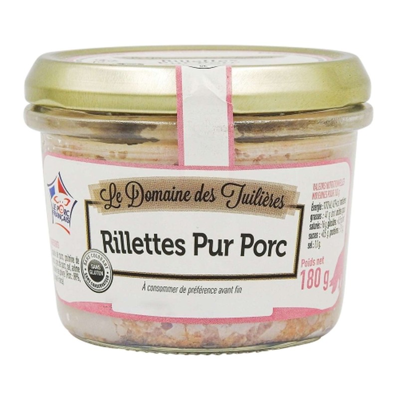 Rillettes pur porc - Bocal 180g