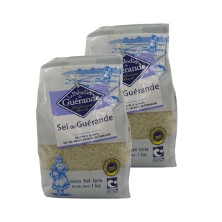 Lot 2x Gros sel de Guérande - IGP - Sachet 2kg