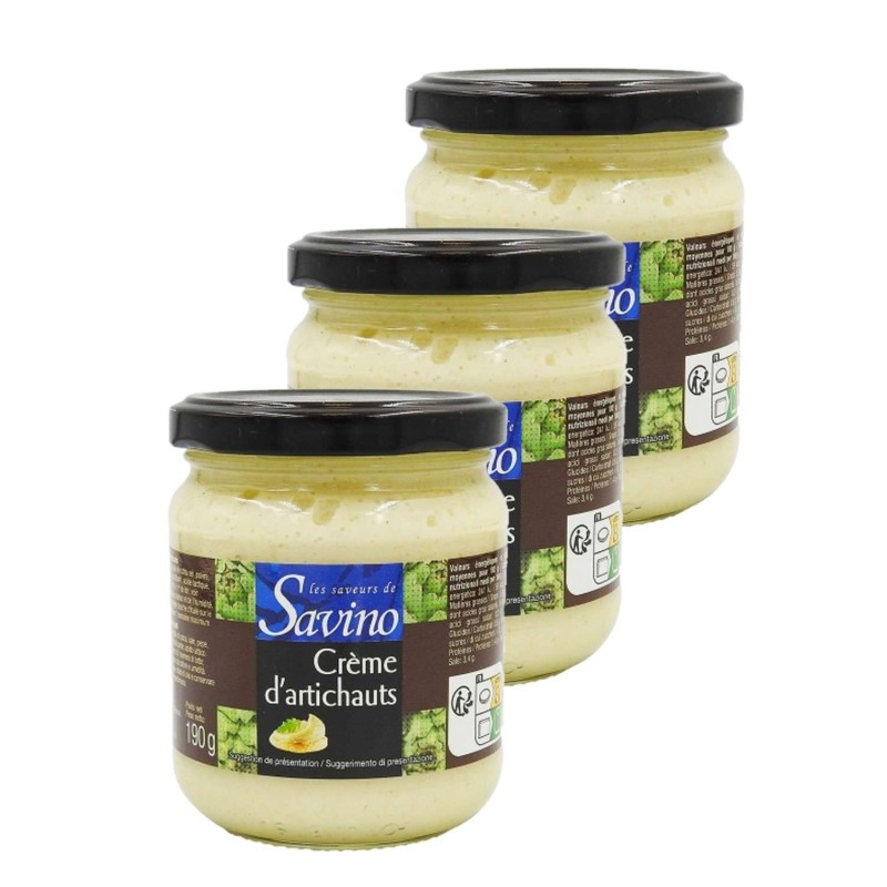 Lot 3x Crème d'artichaut - Bocal 570g