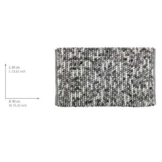 Tapis de bain design Urdu - L. 60 x l. 90 cm - Gris