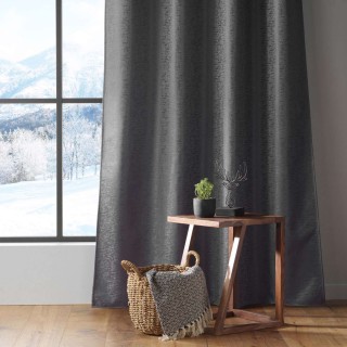 Rideau thermique Morzine - 140 x 260 cm - Gris anthracite