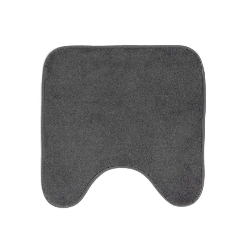 Tapis contour WC Berkeley - 45 x 45 cm - Gris anthracite