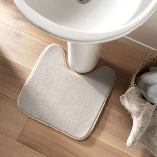 Tapis contour WC Berkeley - 45 x 45 cm - Taupe