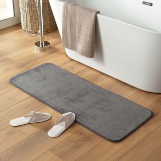 Tapis de bain grande taille Berkeley - 50 x 120 cm - Gris anthracite