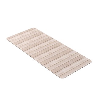 Tapis de bain ultra absorbant effet bois - 50 x 120 cm