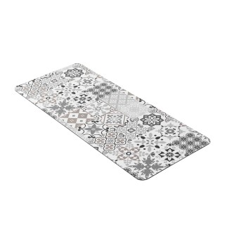 Tapis de bain ultra absorbant carreaux de ciment - 50 x 120 cm