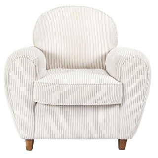 Fauteuil club en tissu côtelé Drammen - Beige