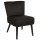 Fauteuil crapaud en velours Giulia - Noir