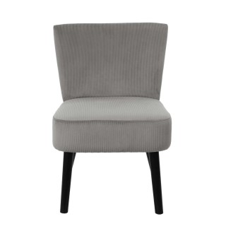 Fauteuil crapaud en velours Giulia - Gris