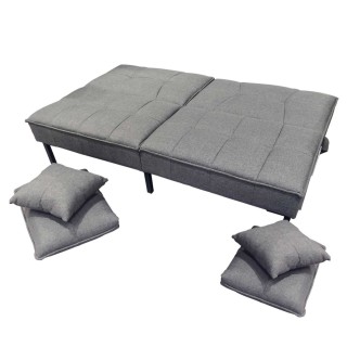 Canapé convertible Leknes - 3 Places - Gris