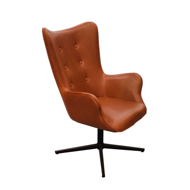 Fauteuil pivotant Helsinki - Marron