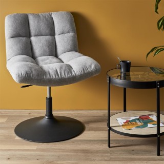 Fauteuil de salon pivotant Askim - Gris