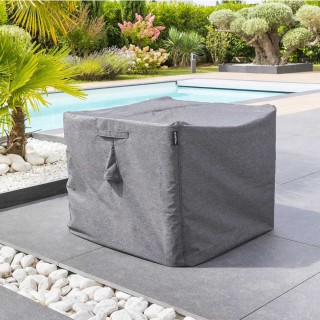 Housse de protection pour table haute HAMBO - 180 x 120 x 120 cm - Gris