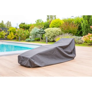 Housse de protection pour transat M HAMBO - 170 x 90 x 60 cm - Gris