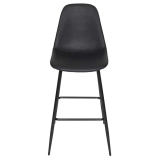 Lot de 2 chaises de bar MALO - Noir