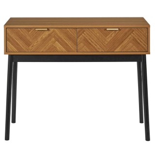 Console en bois FELIX - Marron et noir