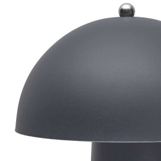 Lampe à poser champignon - Hauteur 32 cm - Gris foncé