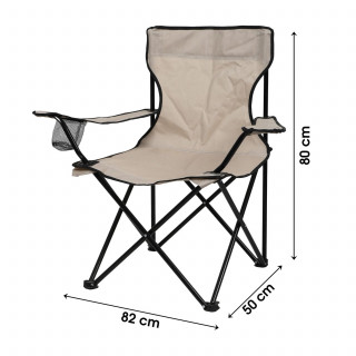 Fauteuil de camping - Taupe