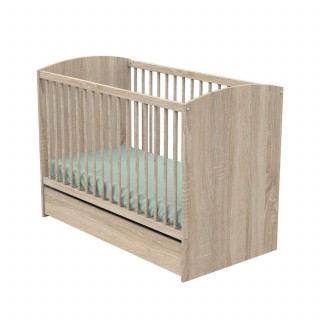 Lit bébé Access Bois - Sauthon - 60 x 120 cm - Marron