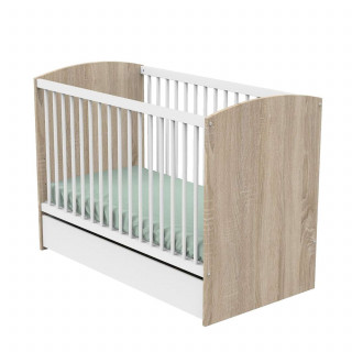 Lit bébé Access Bois - Sauthon - 60 x 120 cm - Blanc