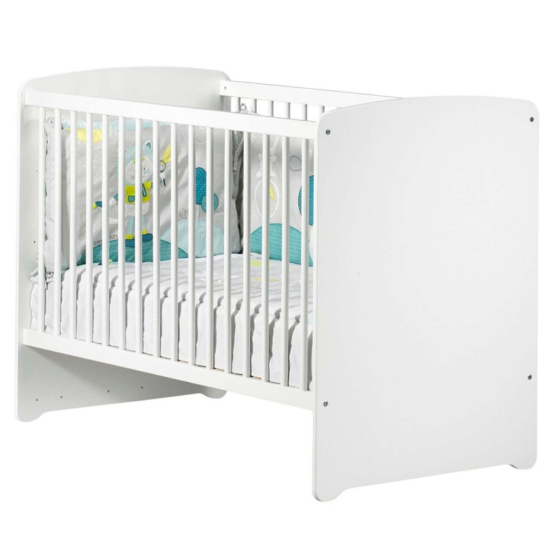 Lit bébé Basic - Sauthon - 60 x 120 cm - Blanc