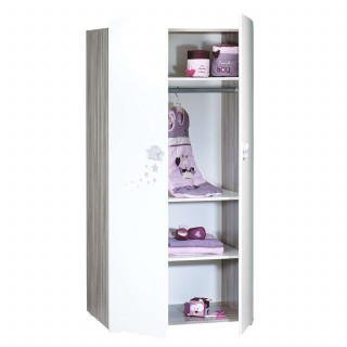 Armoire Nao - Sauthon - Blanc et gris