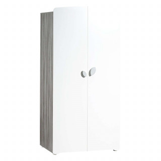 Armoire Leaf - Sauthon - Blanc et gris