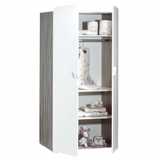 Armoire Leaf - Sauthon - Blanc et gris