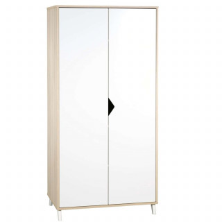 Armoire Scandi - Sauthon - Blanc et naturel