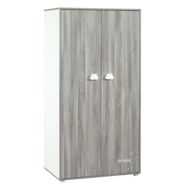 Armoire Smile - Sauthon - Gris et blanc