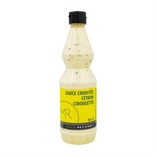 Lot 6x Sauce crudité citron ciboulette - Bouteille 500g