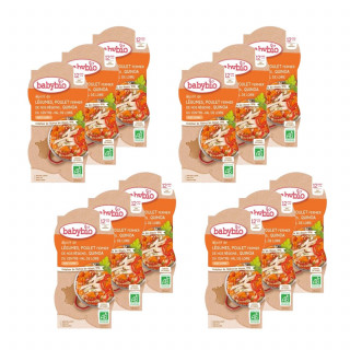 Lot 12x Bol légumes, poulet et quinoa BIO - 2x200g - Pack 400g