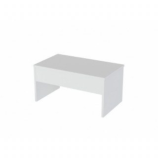 Table basse relevable en bois - Blanc