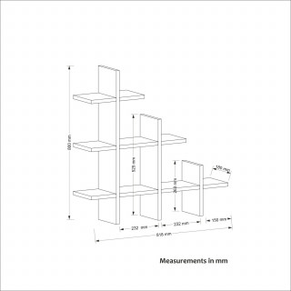 Etagère murale en bois NOE - Marron