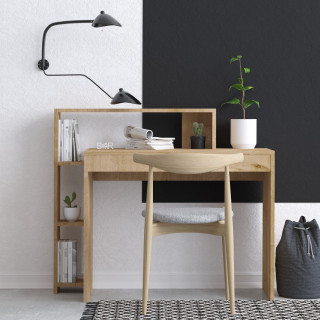 Bureau design scandinave en bois MARTIN - Beige