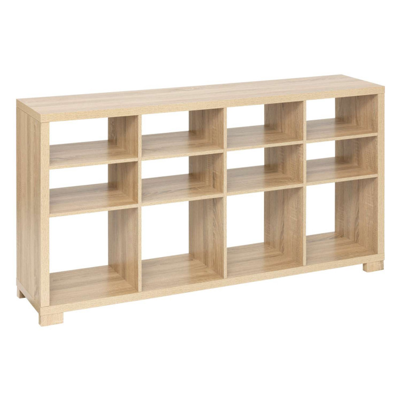 Buffet bas 12 cases en bois BIVOAK - Beige