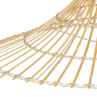 Suspension réversible en bambou - Diam 56 cm - Beige