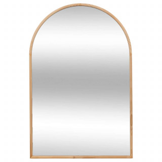 Miroir arche en bois - 60 x 90 cm - Beige