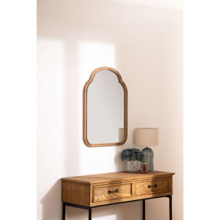 Miroir en bois COTTAGE - 57 x 77 cm - Marron