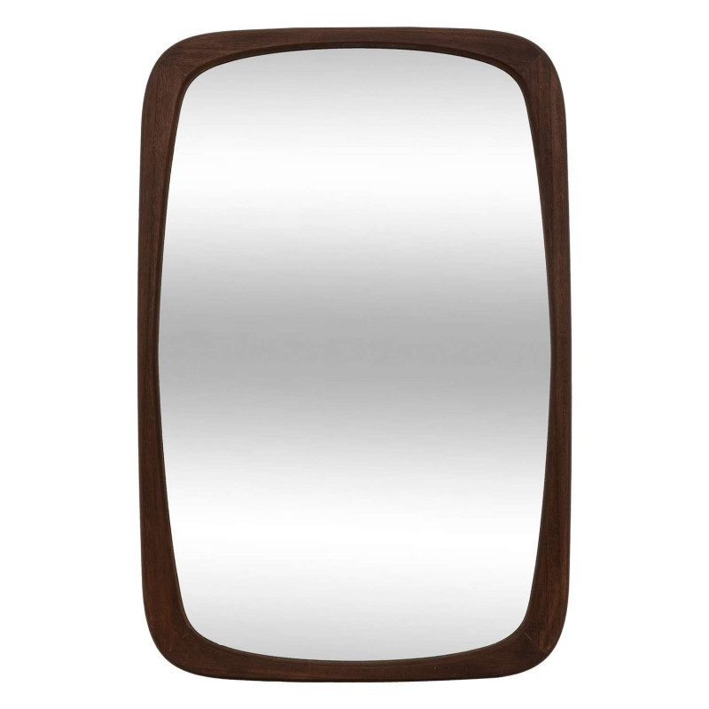 Miroir en bois - 43 x 65 cm - Marron